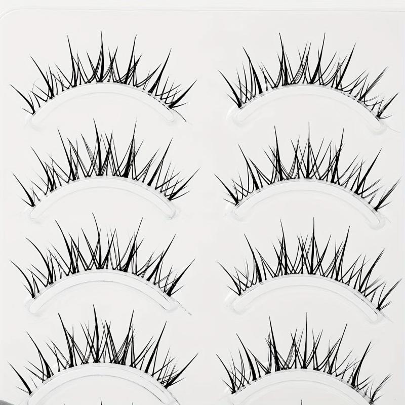 Natural Look False Eyelashes 10 Pairs Messy Style Fluffy Lashes
