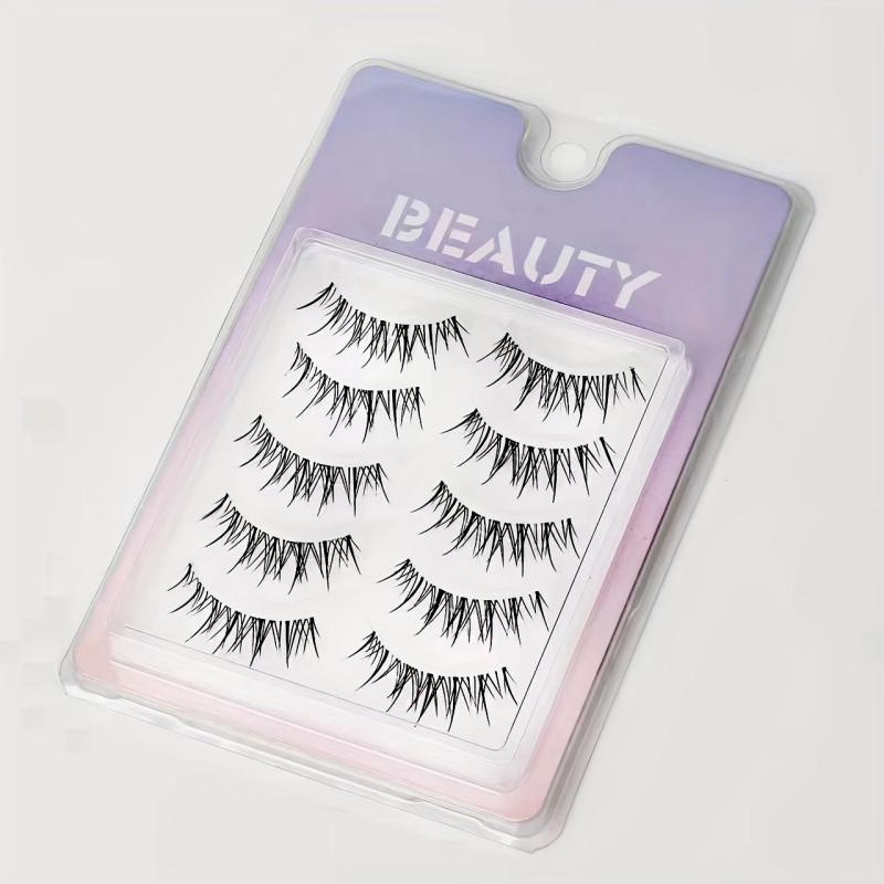Natural Look False Eyelashes 10 Pairs Messy Style Fluffy Lashes