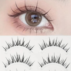 Natural Look False Eyelashes 10 Pairs Messy Style Fluffy Lashes