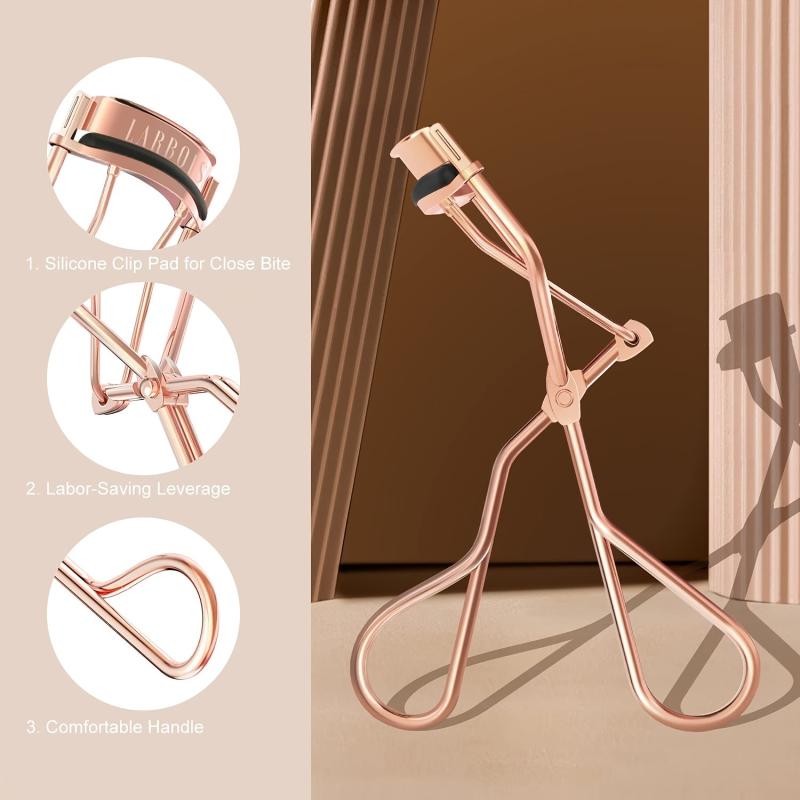 Professional Eyelash Curler with 5 Refill Pads & Velvet Bag