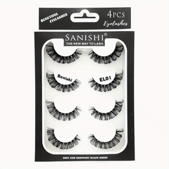 Fluffy 3D False Eyelashes 5 Styles Reusable Faux Mink Lashes Natural Look
