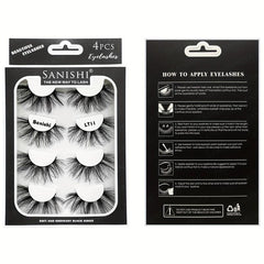 Fluffy 3D False Eyelashes 5 Styles Reusable Faux Mink Lashes Natural Look
