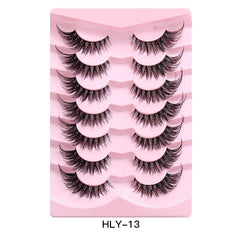 7 Pairs Fluffy Curly False Eyelashes for Daily Party Stage Makeup