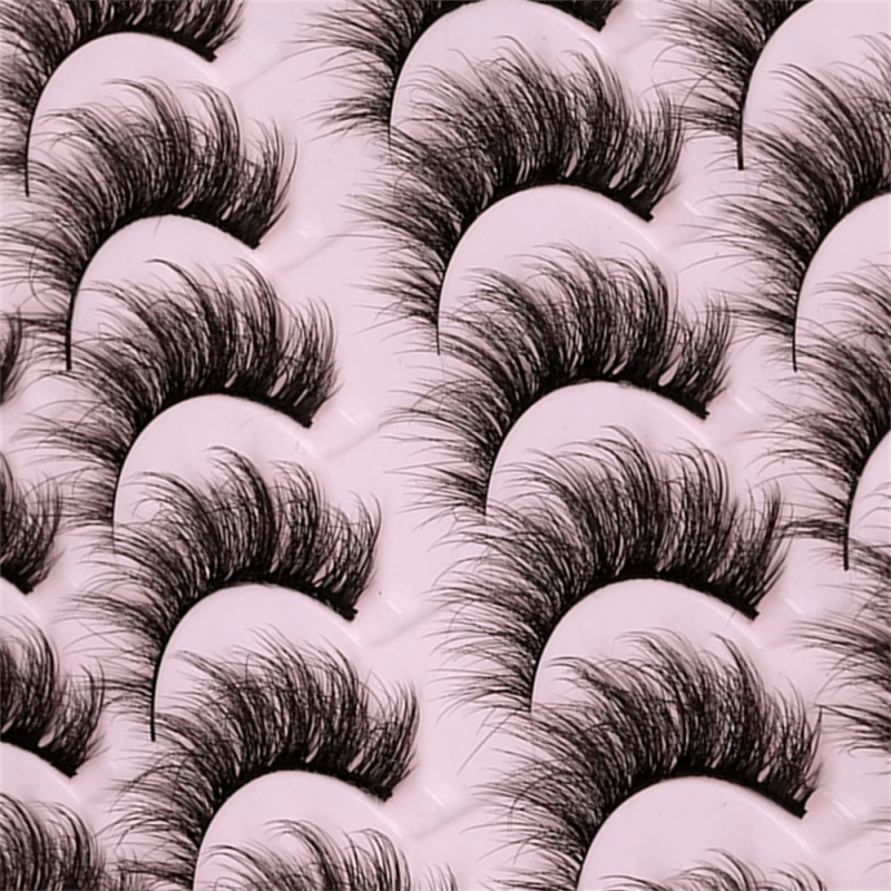 14 Pairs 3D Mink Faux Mink Fluffy Lash False Eyelashes Makeup