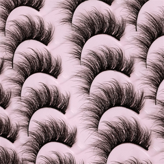 14 Pairs 3D Mink Faux Mink Fluffy Lash False Eyelashes Makeup