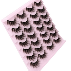 14 Pairs 3D Mink Faux Mink Fluffy Lash False Eyelashes Makeup
