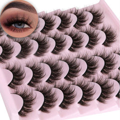 14 Pairs 3D Mink Faux Mink Fluffy Lash False Eyelashes Makeup
