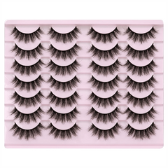 14 Pairs 3D Mink Faux Mink Fluffy Lash False Eyelashes Makeup