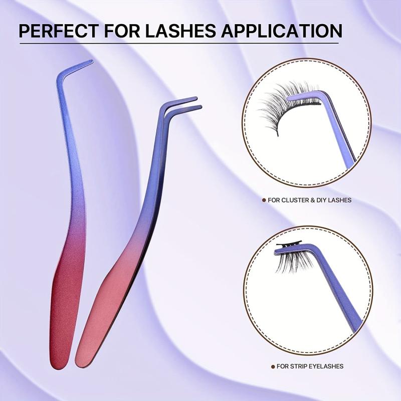 Stainless Steel Eyelash Applicator Tool for Cluster Lashes