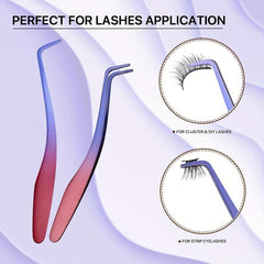 Stainless Steel Eyelash Applicator Tool for Cluster Lashes