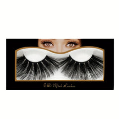 Faux Mink False Eyelashes Soft 6D Fluffy Sexy Eyelashes For Women