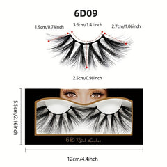 Faux Mink False Eyelashes Soft 6D Fluffy Sexy Eyelashes For Women