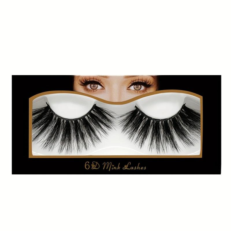 Faux Mink False Eyelashes Soft 6D Fluffy Sexy Eyelashes For Women