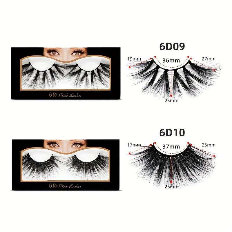 Faux Mink False Eyelashes Soft 6D Fluffy Sexy Eyelashes For Women