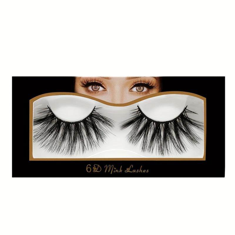Faux Mink False Eyelashes Soft 6D Fluffy Sexy Eyelashes For Women