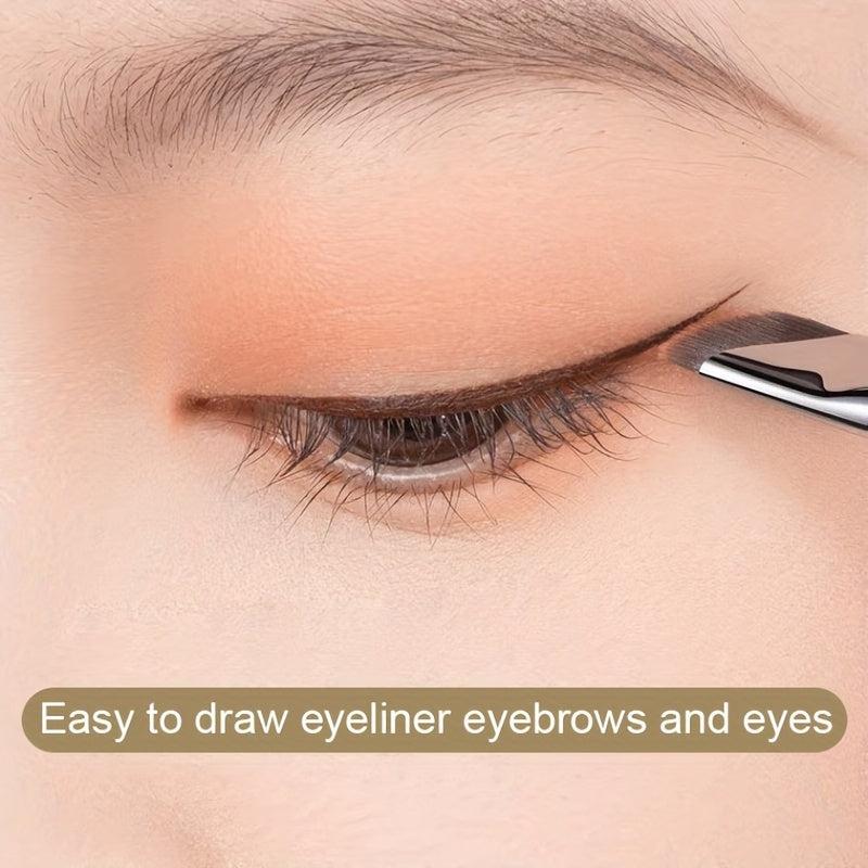 Soft Makeup Brush Eyebrow Eyeliner Angle Flat Head Women Cosmetic Brushes