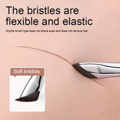 Soft Makeup Brush Eyebrow Eyeliner Angle Flat Head Women Cosmetic Brushes