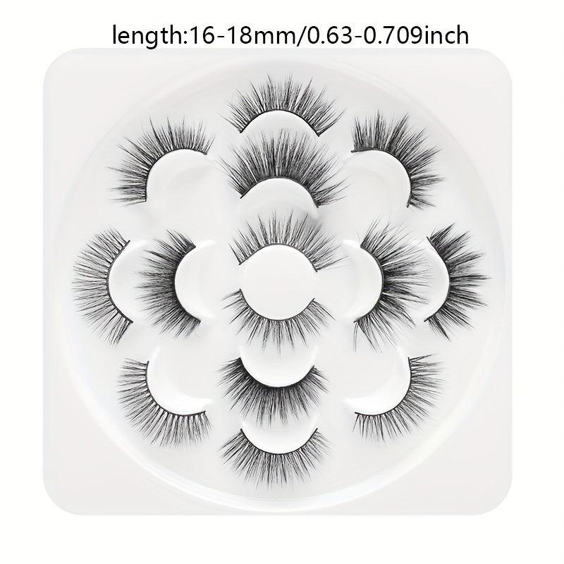 7 Pairs Pure Lashes Chemical Fiber False Eyelashes