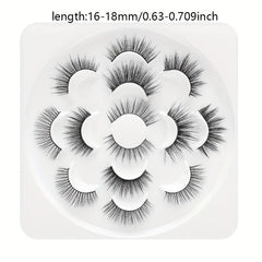 7 Pairs Pure Lashes Chemical Fiber False Eyelashes