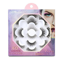 7 Pairs Pure Lashes Chemical Fiber False Eyelashes