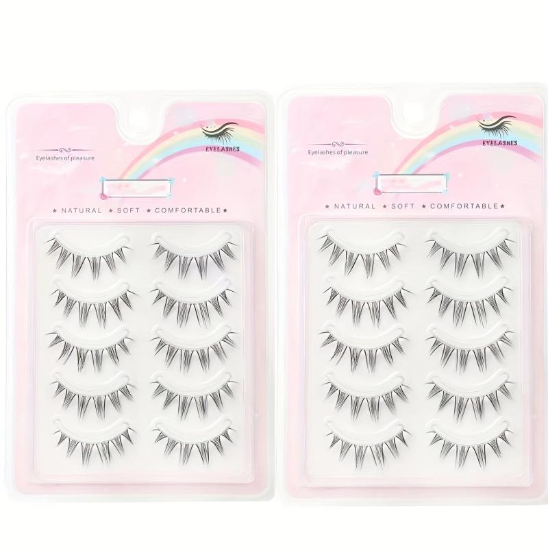 Anime Cosplay False Eyelashes 3D Wispy Japanese Style Manga Lashes