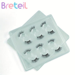 6 Pairs C Curling Fluffy Volume False Eyelashes Natural Cross Slender Lashes