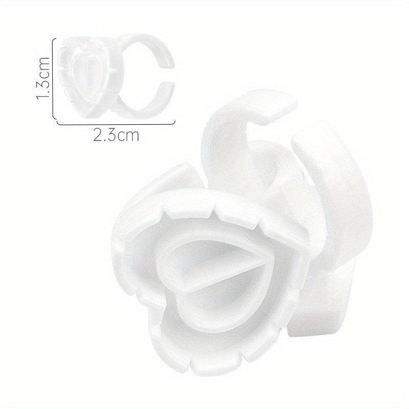 25-30pcs Glue Rings Smart Glue Cups Lash Glue Holder Ring Cup Eyelash Extensions