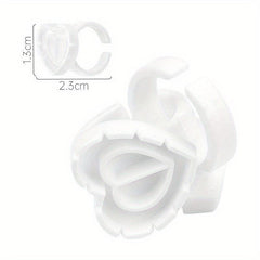 25-30pcs Glue Rings Smart Glue Cups Lash Glue Holder Ring Cup Eyelash Extensions
