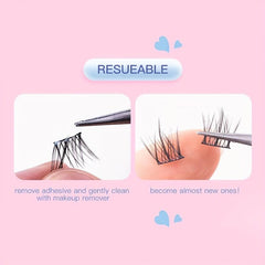 36 Pcs 3D Effect C Curl Natural Individual Lashes Mixed Tray Soft Lightweight