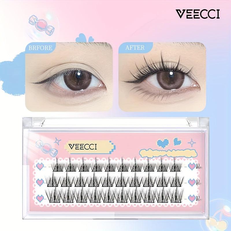36 Pcs 3D Effect C Curl Natural Individual Lashes Mixed Tray Soft Lightweight