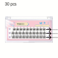 36 Pcs 3D Effect C Curl Natural Individual Lashes Mixed Tray Soft Lightweight