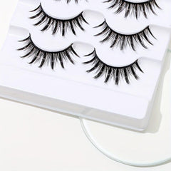 5 Pairs Wispy Fluffy False Eyelashes for Makeup, Dating, Party
