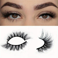 3D Faux Mink Cat Eyelashes for Fox Eye Effect Makeup