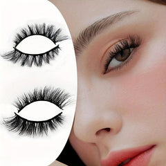 3D Faux Mink Cat Eyelashes for Fox Eye Effect Makeup