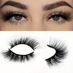 3D Faux Mink Cat Eyelashes for Fox Eye Effect Makeup