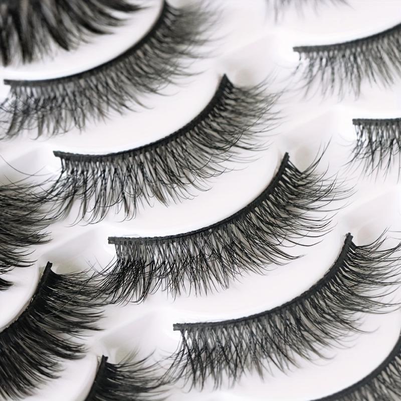 40 Pairs Thick False Eyelashes Natural Cross Lashes