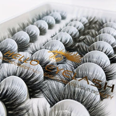 40 Pairs Thick False Eyelashes Natural Cross Lashes