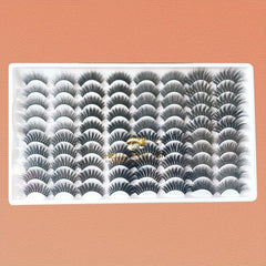 40 Pairs Thick False Eyelashes Natural Cross Lashes