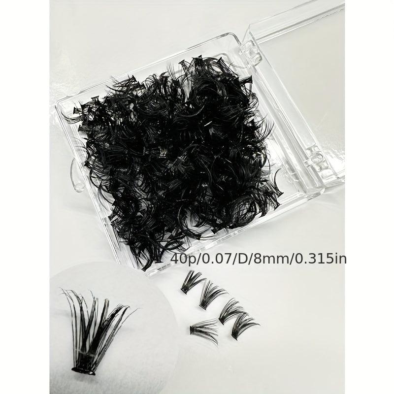 500pcs 30D Cluster Lashes Fair Lashes DIY Grafting False Lashes