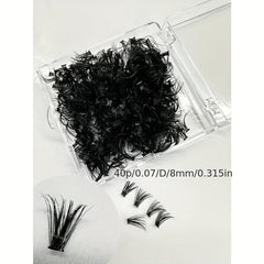 500pcs 30D Cluster Lashes Fair Lashes DIY Grafting False Lashes