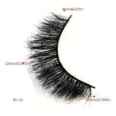 5 Pairs Faux Mink Lashes 3D Thick Eyelashes Natural False Eyelash