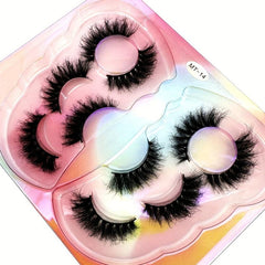 5 Pairs Faux Mink Lashes 3D Thick Eyelashes Natural False Eyelash