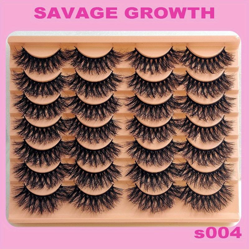 14 Pairs Fluffy Mink Lashes Thick Long False Eyelashes