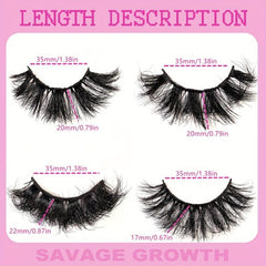 14 Pairs Fluffy Mink Lashes Thick Long False Eyelashes