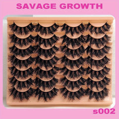 14 Pairs Fluffy Mink Lashes Thick Long False Eyelashes