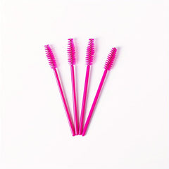 50pcs Eyelash Brushes and Spoolies for Extensions and Makeup Application