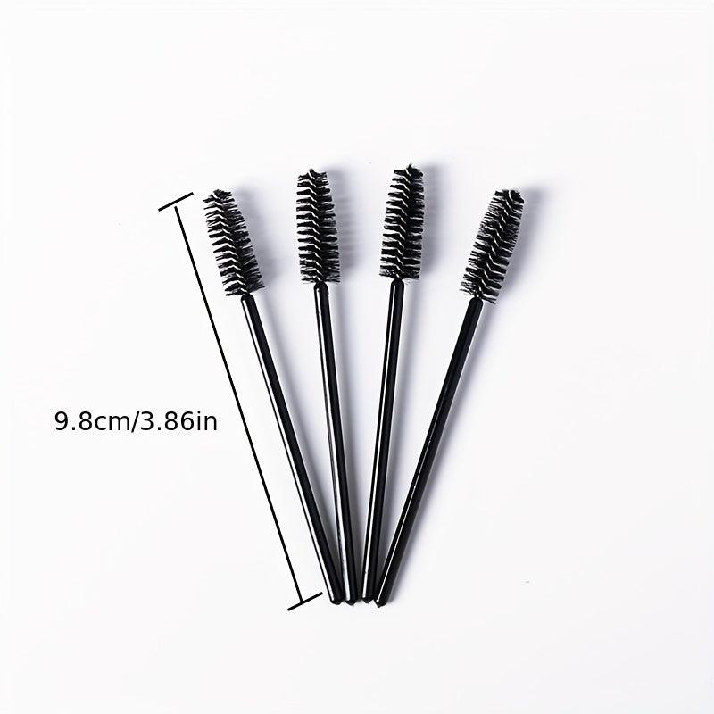 50pcs Eyelash Brushes and Spoolies for Extensions and Makeup Application