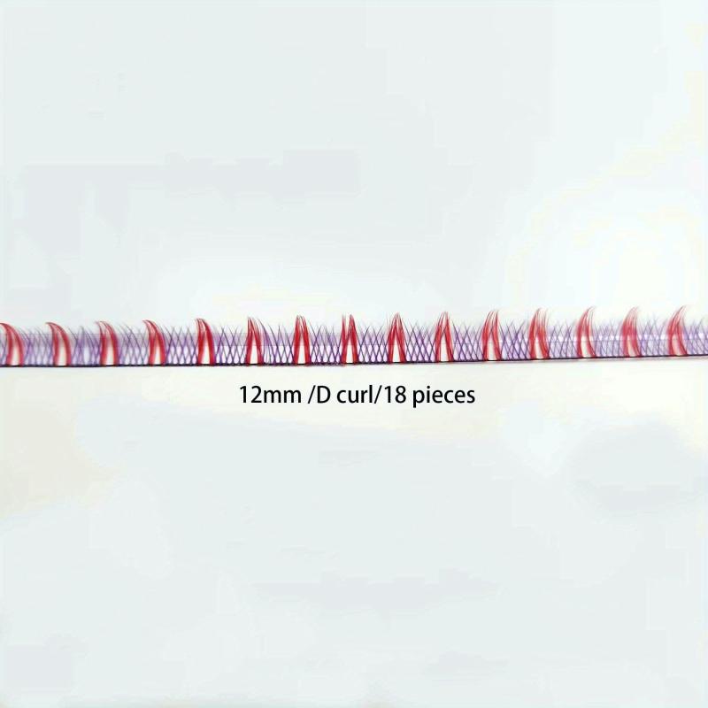 Pink DIY Cluster Lashes Eyelashes Band Extension 14 Pcs
