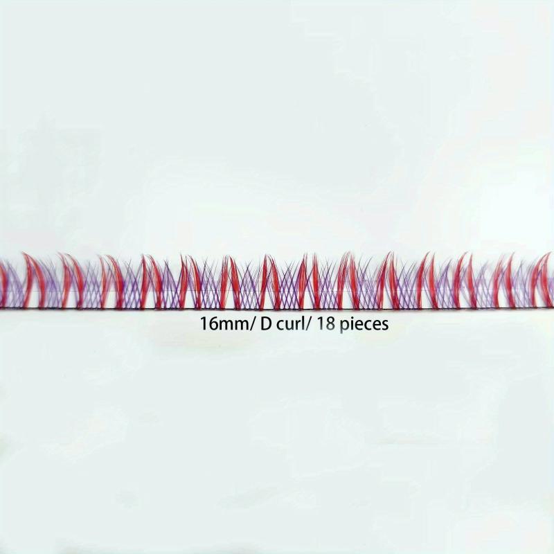 Pink DIY Cluster Lashes Eyelashes Band Extension 14 Pcs