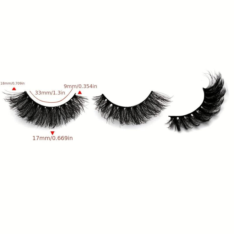 7 Pairs Thick Curling 18mm False Eyelashes Daily Voluminous Eye Lashes